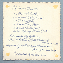 Af Ursin / Timo van Luijk - Murrille CD - Robot Records.